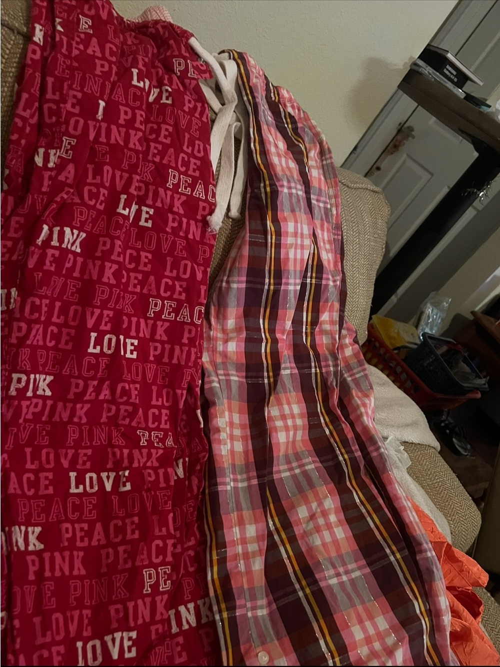 Pink pajamas bottoms 2 pair